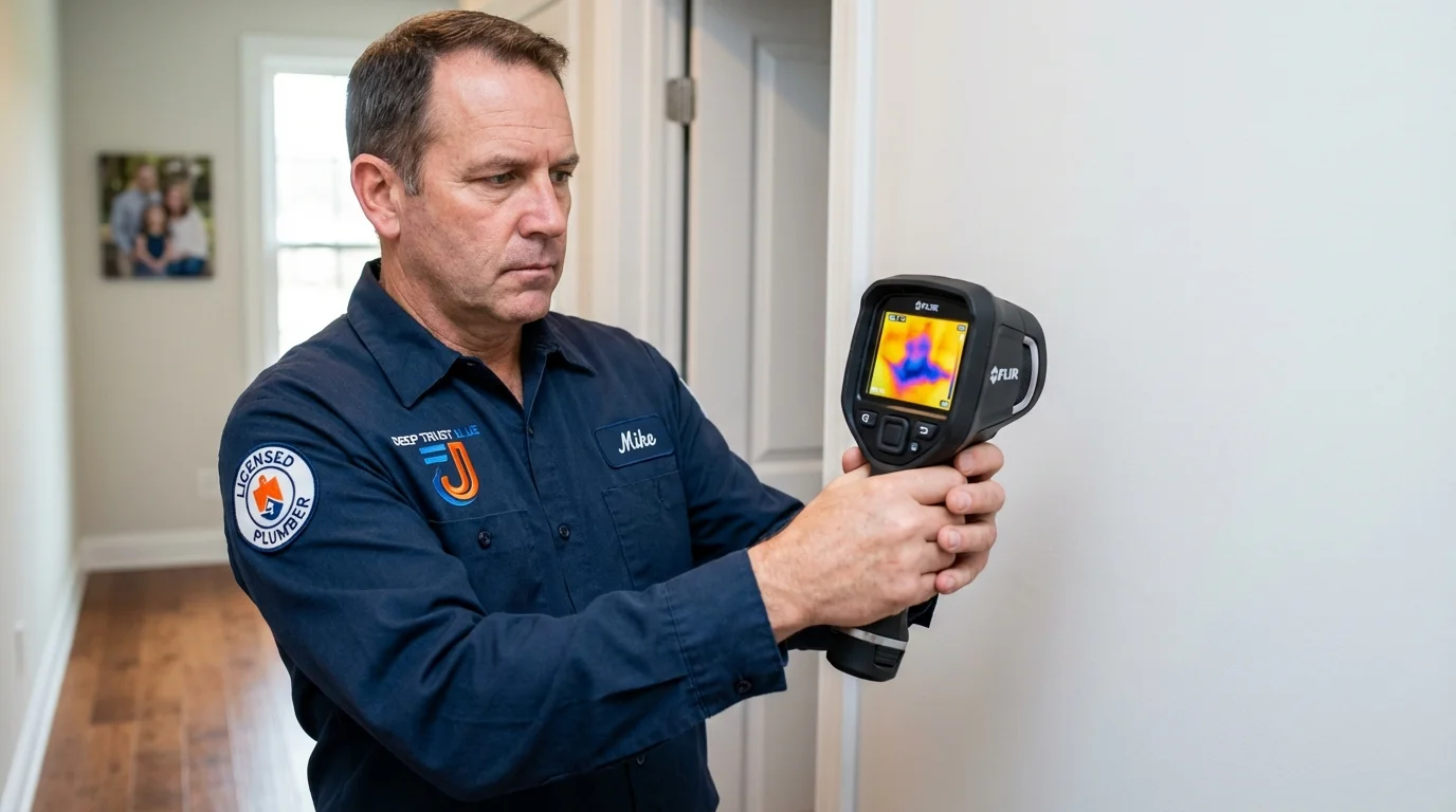 Thermal imaging leak detection by Johns Plumbing LLC in Edmonds